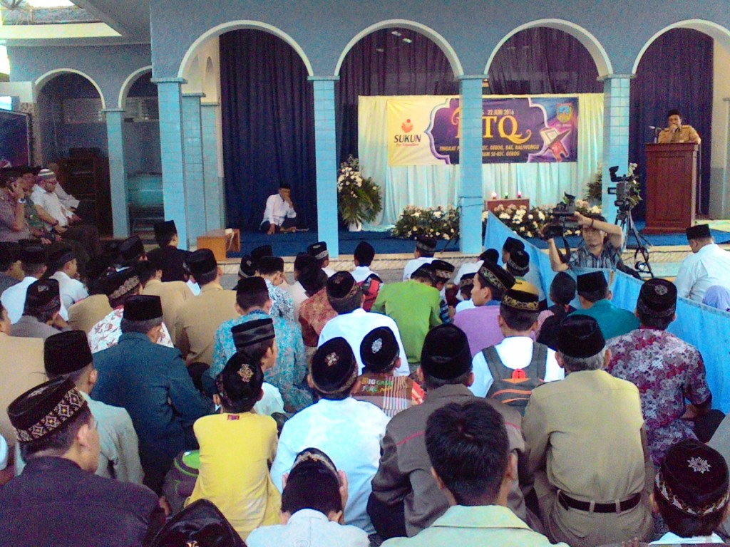 Pembukaan lomba MTQ tingkat pelajar dan umum Sukun for Education di Masjid Taqwa Beru, Desa Gondosari, Kecamatan Gebog, Selasa (14/6/2016).