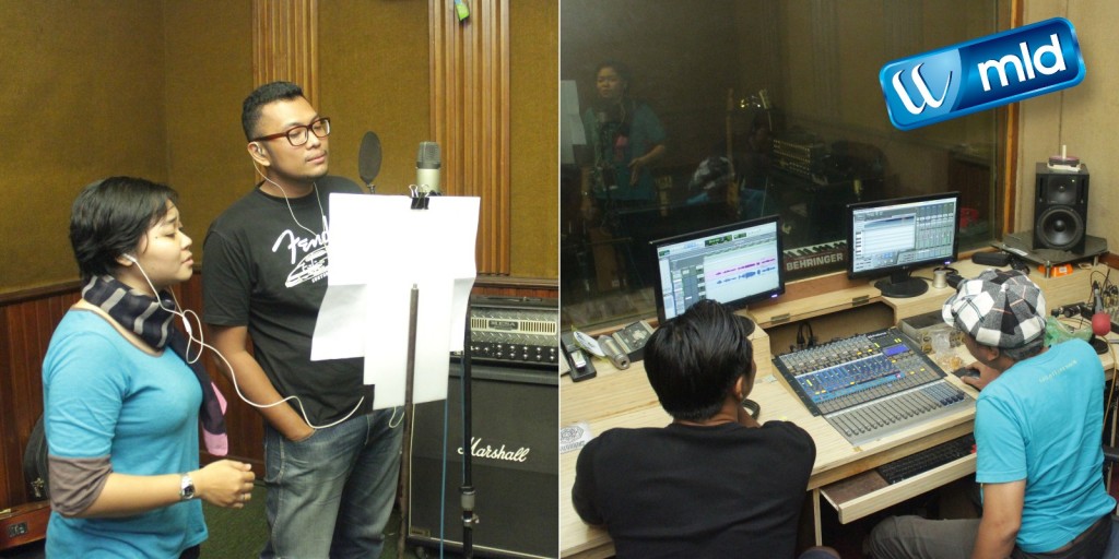 Proses rekaman album kompilasi WavesTones#2 di Stato Studio Semarang. (PR Sukun)